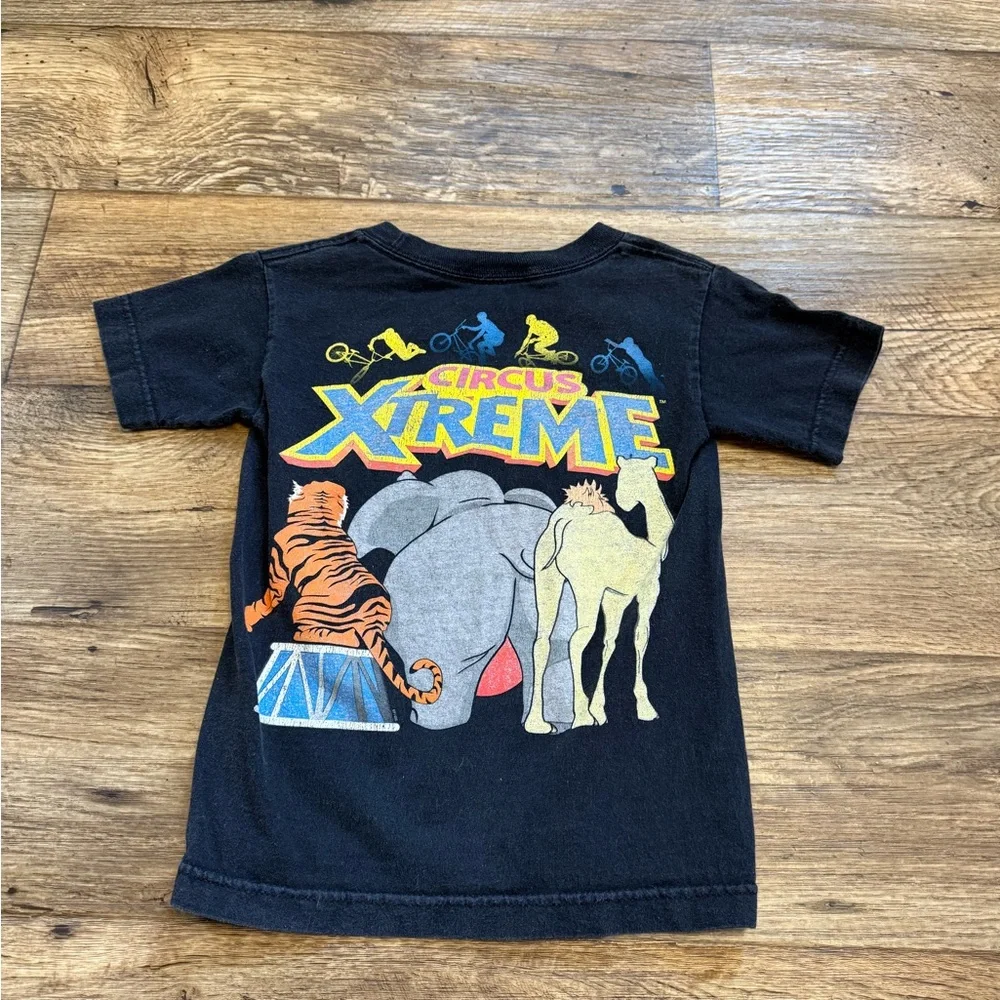 Vintage Ringling Brothers Circus Xtreme Black Graphic Tee Shirt - Picture 2 of 5